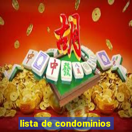 lista de condominios